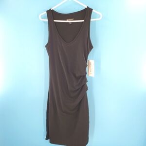 Athleta NWT black Della midi dress S